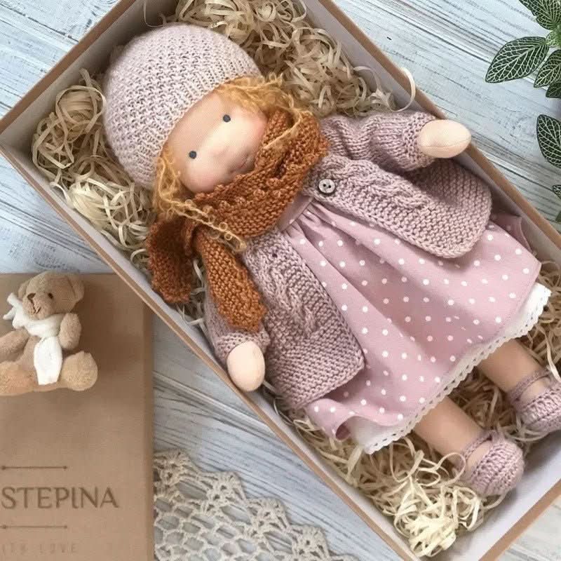 CALMDOLL – Handmade Waldorf Cotton Doll for Soft, Natural & Imaginative Play