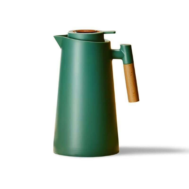 PURETHERMO – Double-Wall Thermal Carafe with Temperature Display and Wooden Handle