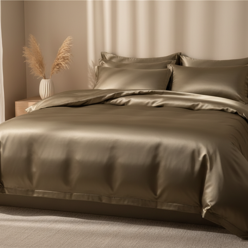 SilkBliss - Luxurious Soft Bedding Set with Duvet Cover, Pillowcases & Fitted Sheet 12