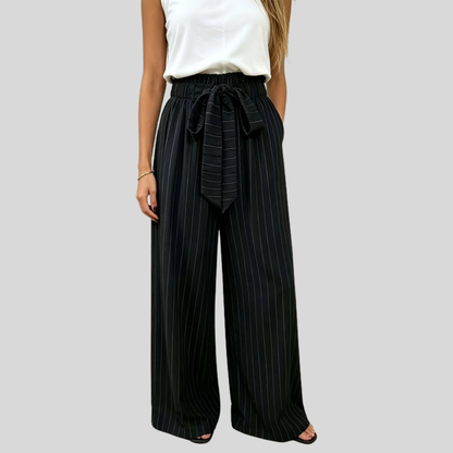 High Waist Striped Pants