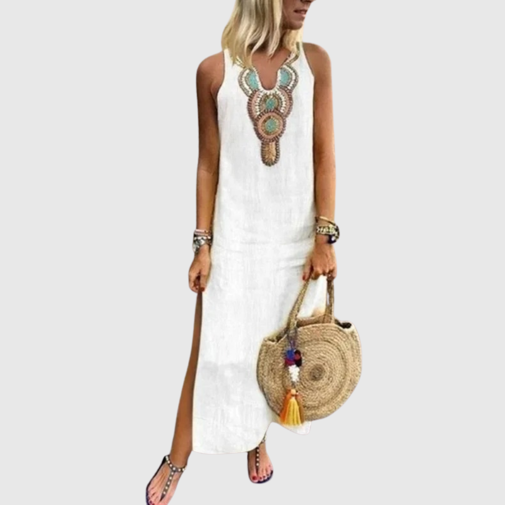 Bohemian Side Split Maxi Dress