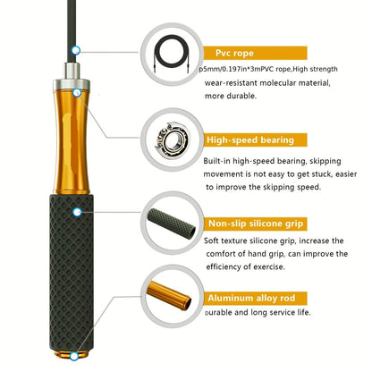 SPEEDCORE – Adjustable Weighted Jump Rope for Speed Training
