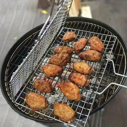 GRILLMESH – Large Capacity BBQ Basket for Even Outdoor Grilling Control