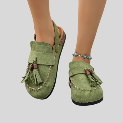 Tassel Comfort Leather Sandals