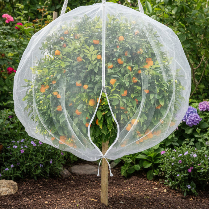 CROPVAULT – Drawstring Fruit Tree Mesh Net Bags