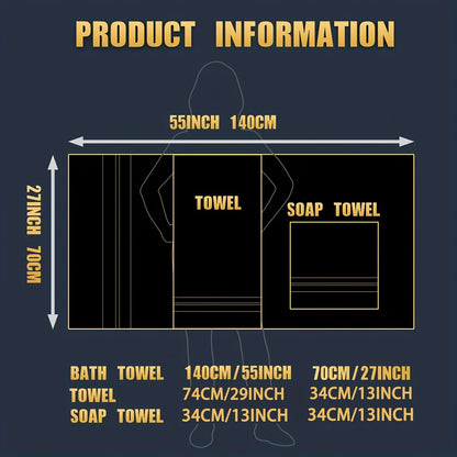 LUXECLOUD – Hotel-Quality 400 GSM Cotton Towel Set for Everyday Comfort