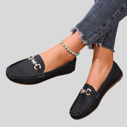 Butterfly Crystal Leather Sandals