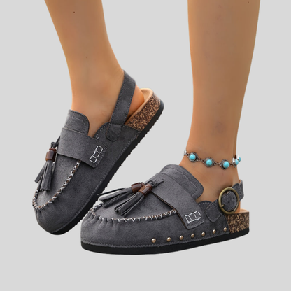 Tassel Comfort Leather Sandals