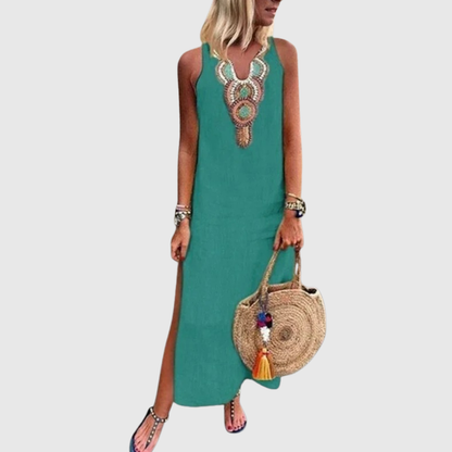 Bohemian Side Split Maxi Dress