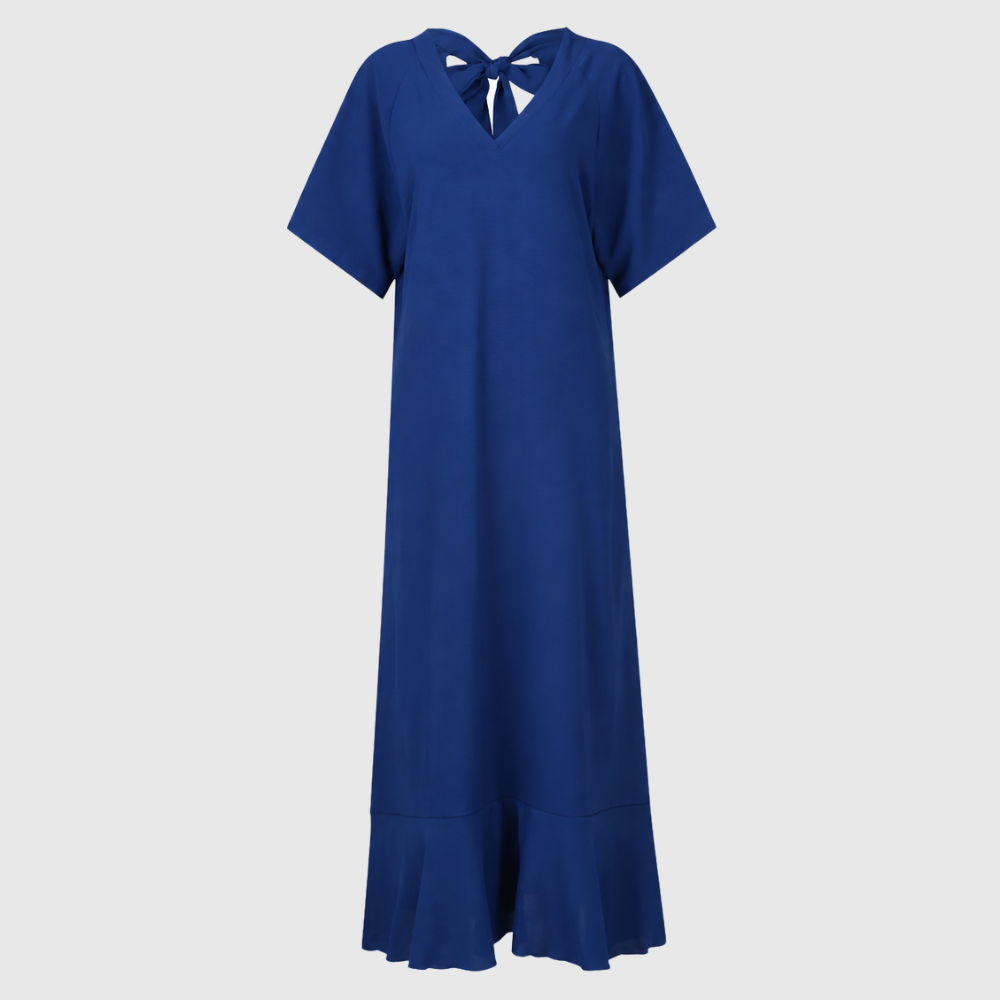 Elegant V Neck A Line Dress