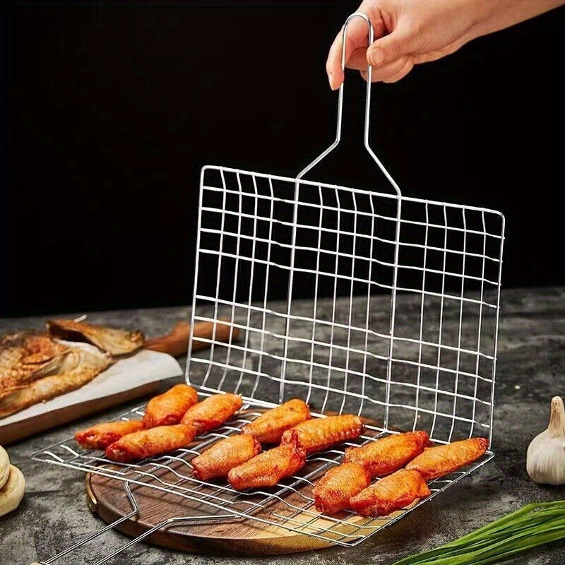 GRILLMESH – Large Capacity BBQ Basket for Even Outdoor Grilling Control