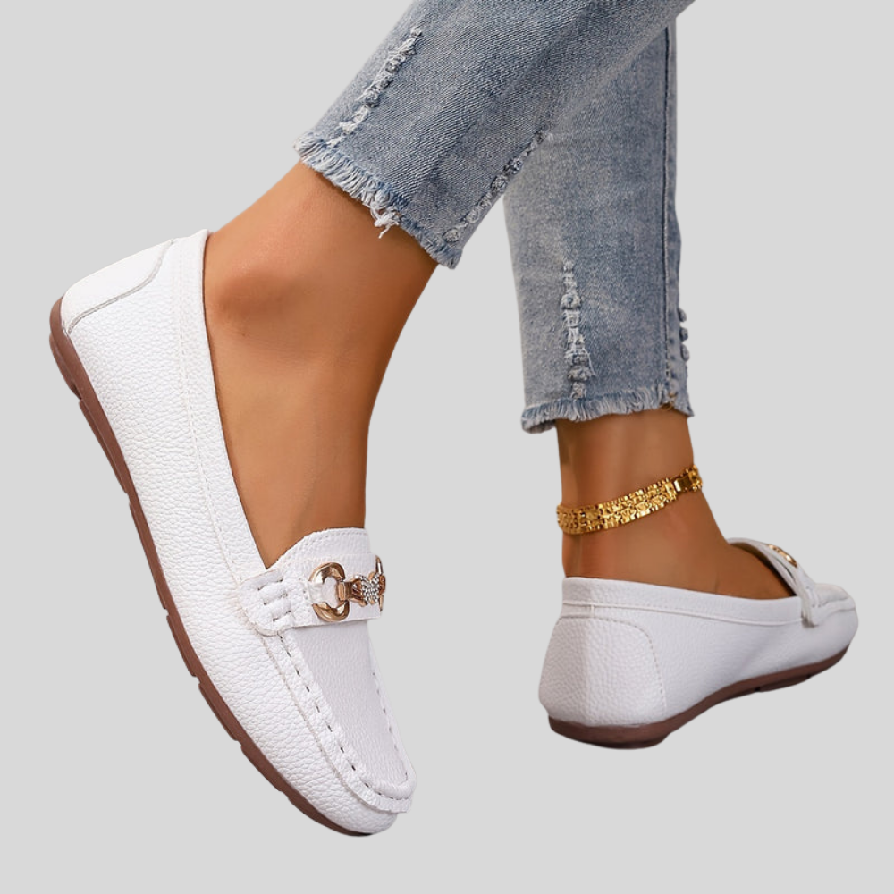 Butterfly Crystal Leather Sandals