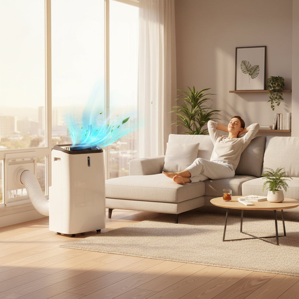 CLIMAFLOW – Portable Air Conditioner with Cooling and Dehumidifying Function