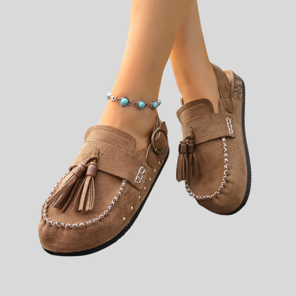Tassel Comfort Leather Sandals