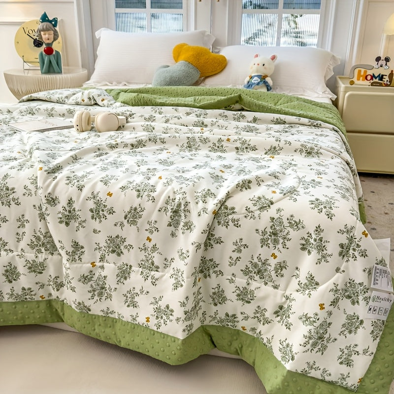 SOFTBLOOM – Lightweight Floral Summer Quilt for Breathable Sleep Comfort
