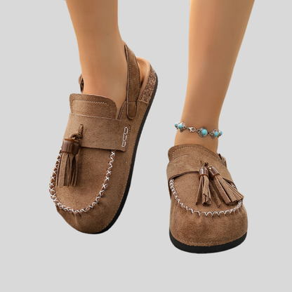 Tassel Comfort Leather Sandals