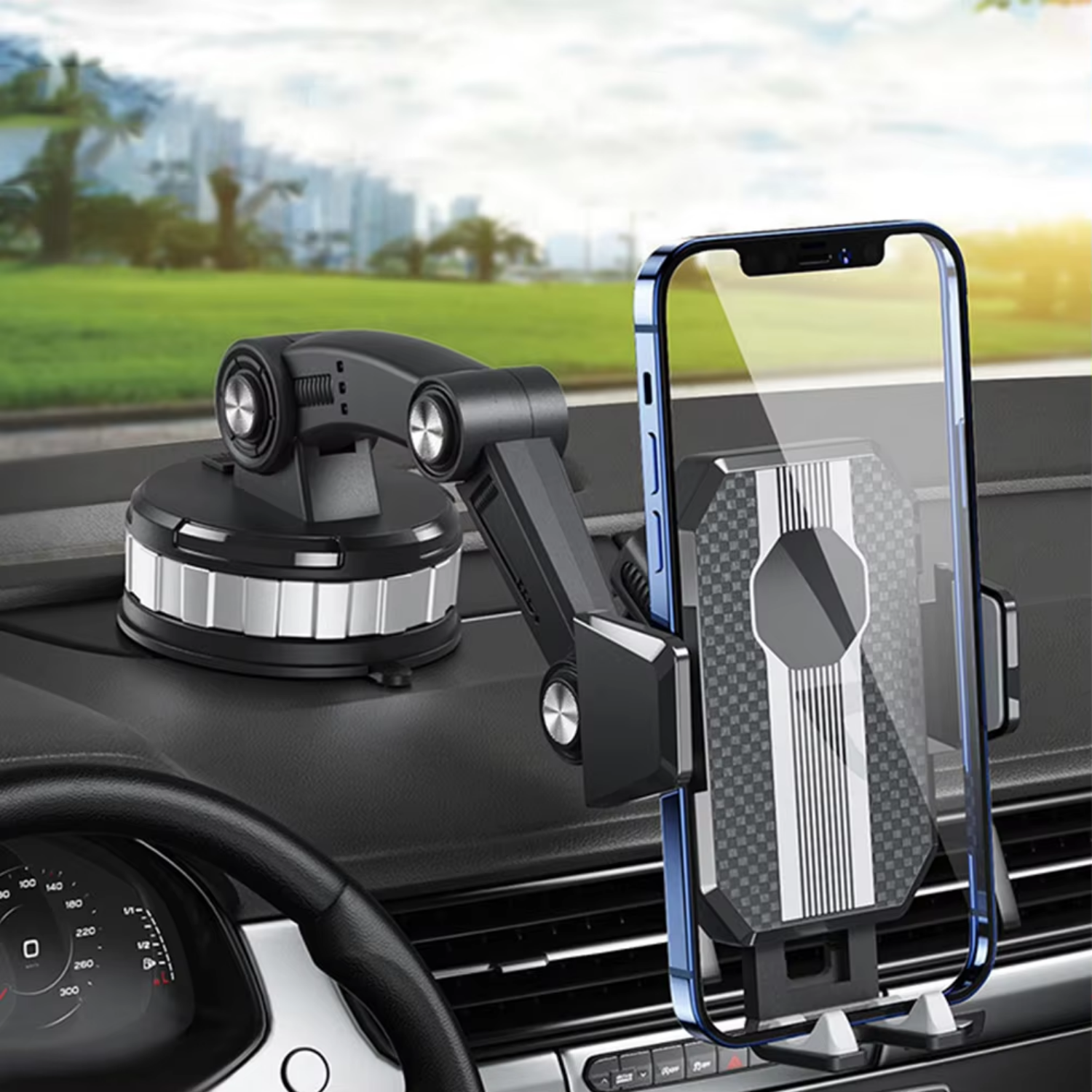AUTOGRIP - Universal Car Phone Mount with 360° Rotation for Safe Driving 0