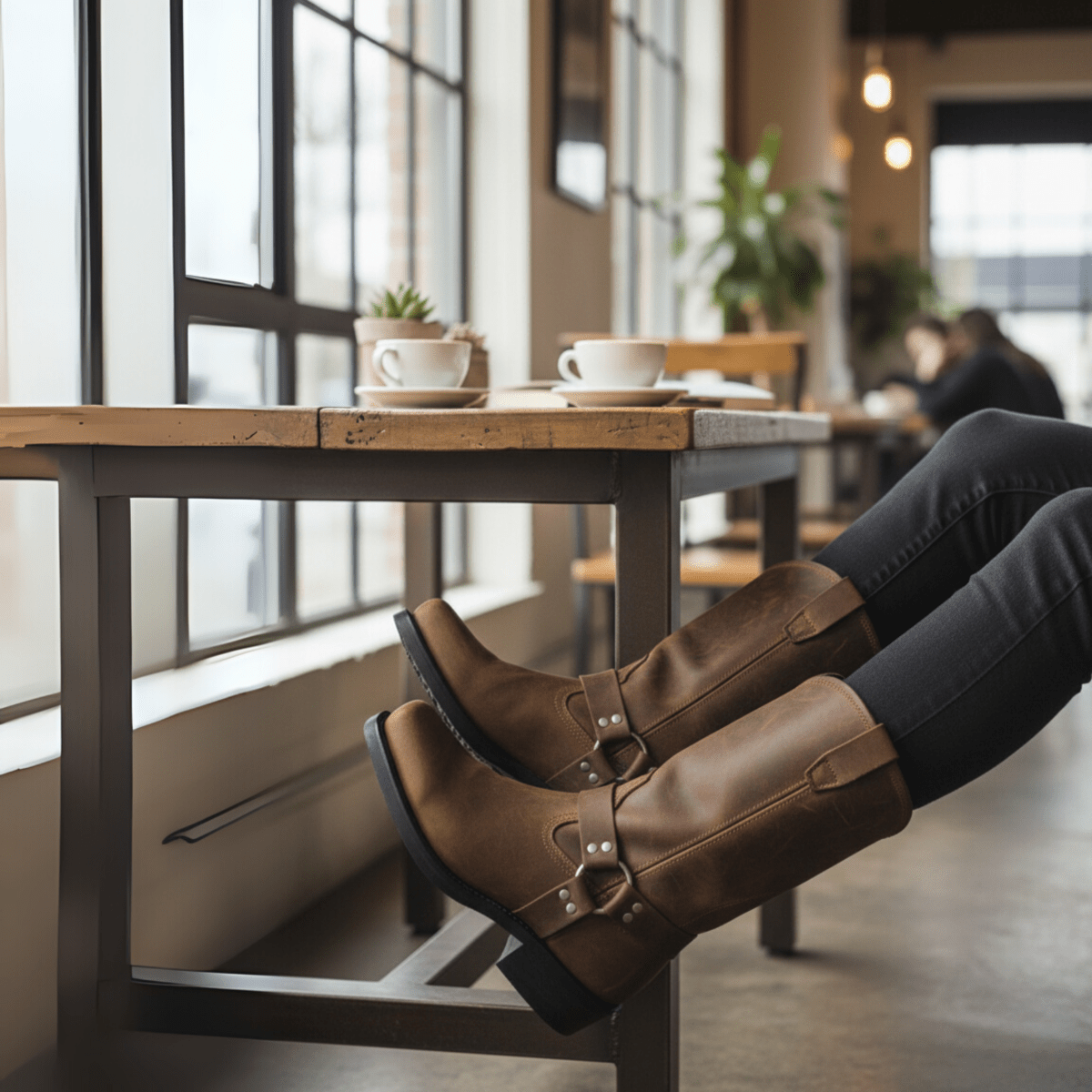 IRONSTRIDE – Rugged men’s harness boots with waterproof leather
