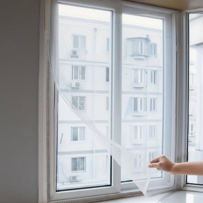 BUGMESH - Self-Adhesive Mosquito Window Screen for Easy Installation 1
