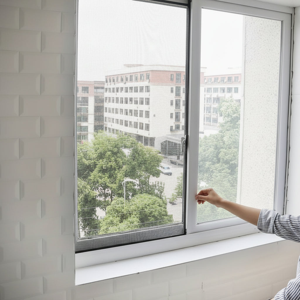 BUGMESH - Self-Adhesive Mosquito Window Screen for Easy Installation 3