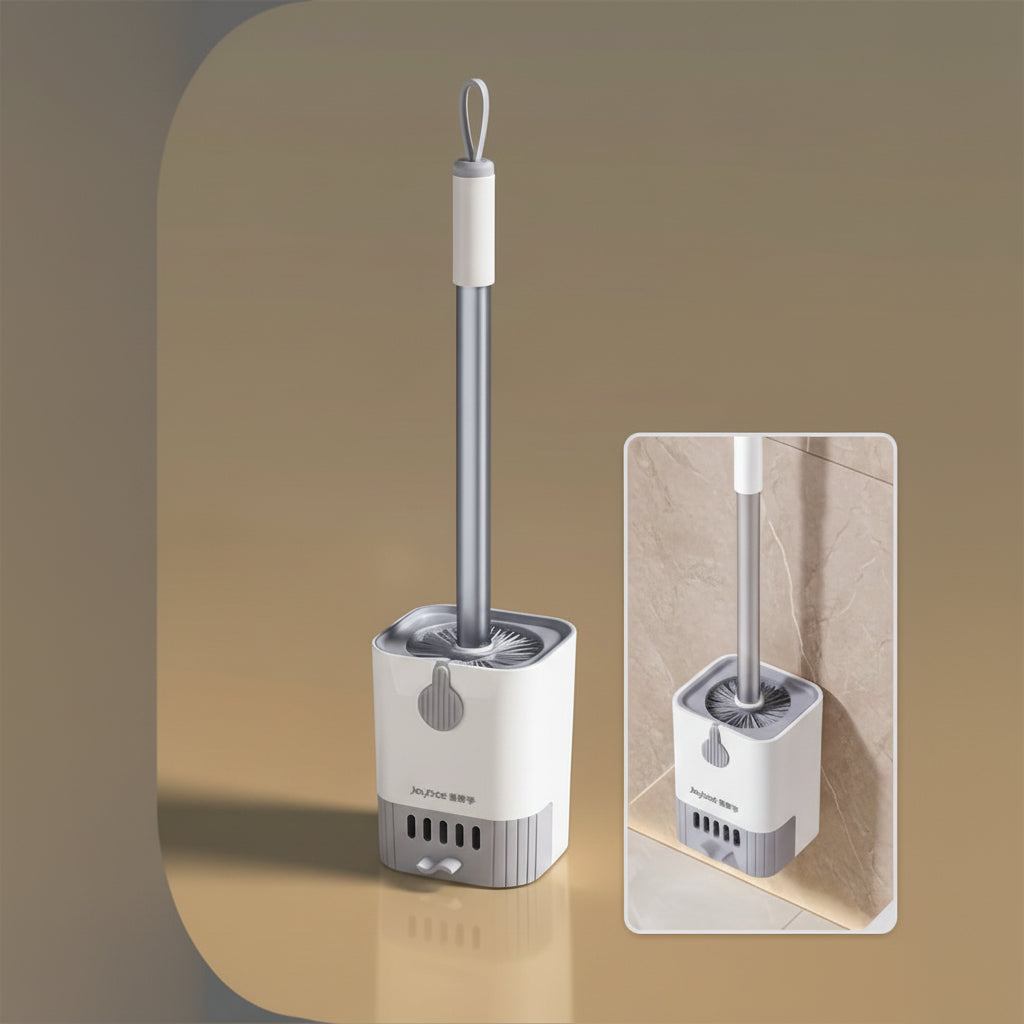 BristlePro - Long Handle Toilet Brush with Hygienic Holder for Effortless Cleaning 0