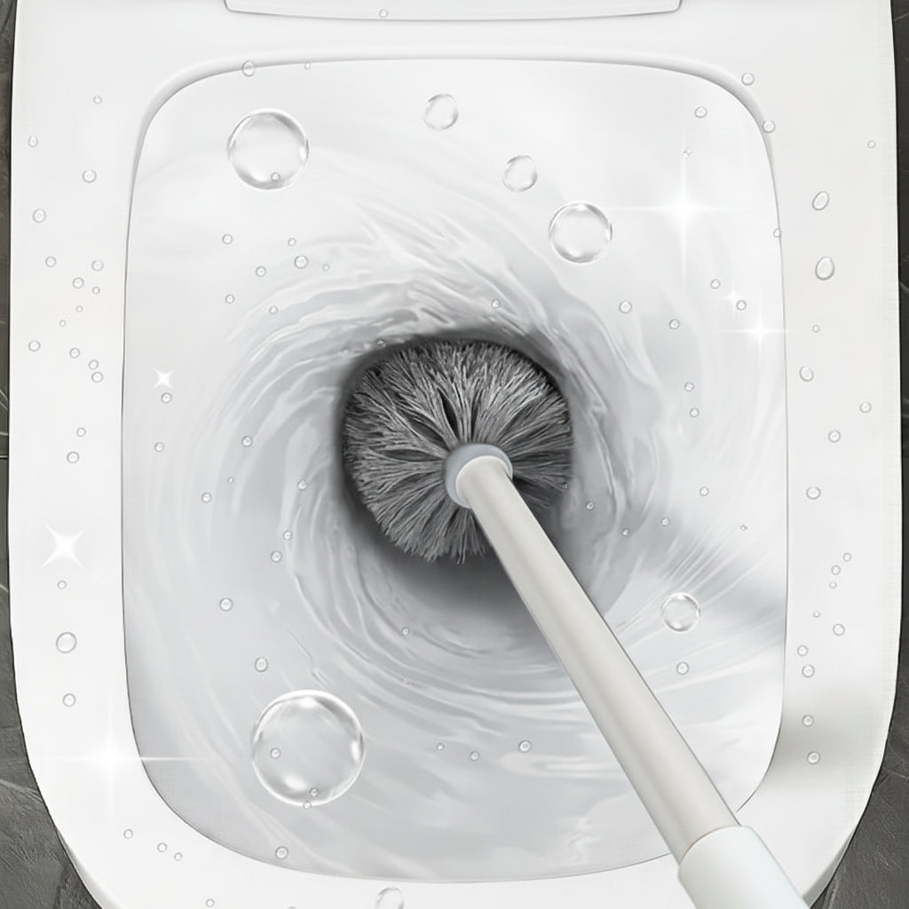 BristlePro - Long Handle Toilet Brush with Hygienic Holder for Effortless Cleaning 2