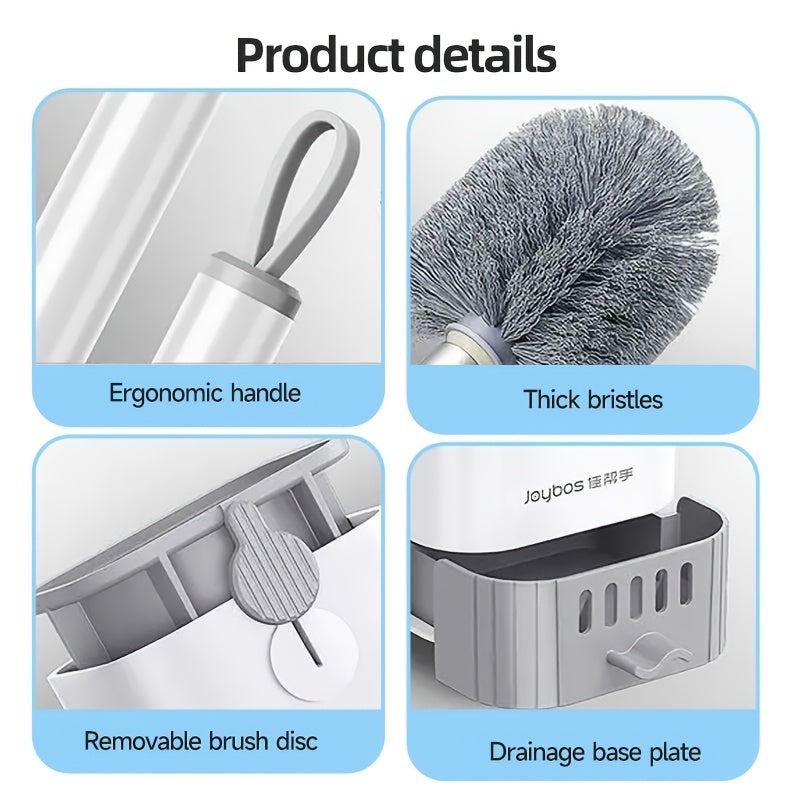 BristlePro - Long Handle Toilet Brush with Hygienic Holder for Effortless Cleaning 6