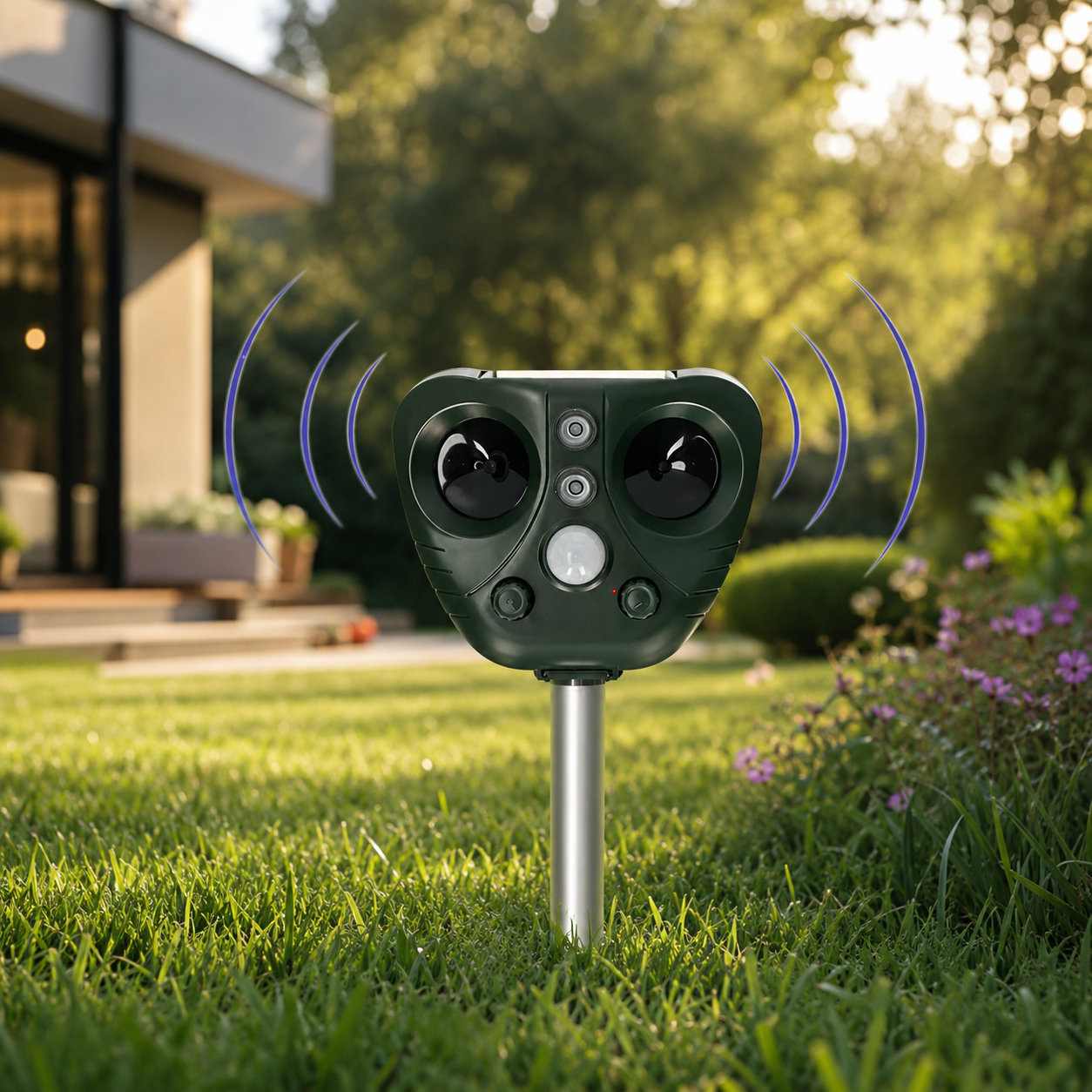 BIRDSHIELD – Solar Ultrasonic Bird Repellent for Garden Protection