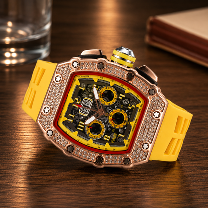 ROYALTIME – Elegant Timepiece with Brilliant Rhinestone Embellishments