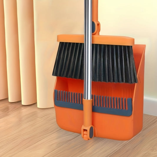 Clearsweep Pro - Rotatable Broom And Dustpan Set With Ergonomic Handle 7