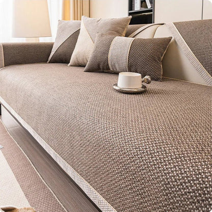 Comfortweft - Breathable Non-Slip Cotton-Linen Sofa Cover for All Seasons 11