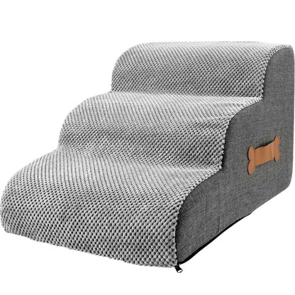 ComfyClimb - Soft Foam Dog Stairs with Joint-Friendly Design & Non-Slip Base 3
