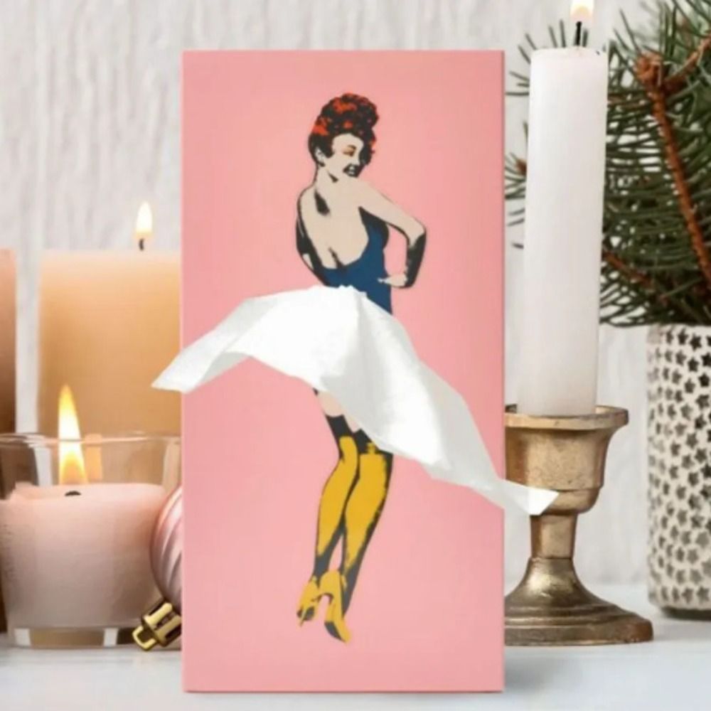 Creative Flying Skirt Tissue Box Cover - Whimsical Tissue Holder for Home Décor 9