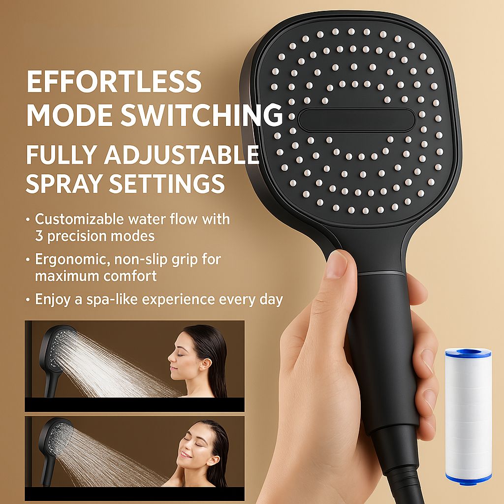 PUREJET – Turbo Shower Head for Powerful and Refreshing Water Flow