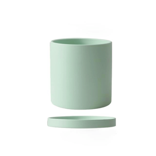 Elegant White Ceramic Flowerpot - Minimalist Design for Modern Home Décor 15
