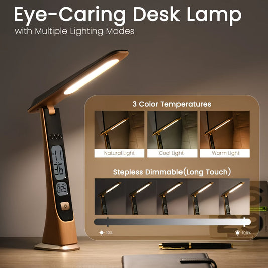 FLEXILUX - Rechargeable Table Lamp with Adjustable Brightness & Foldable Design 5