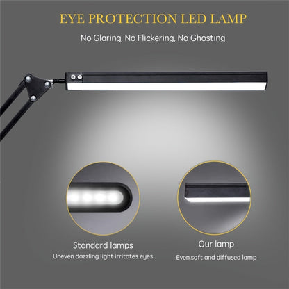 FlexiGlow - Adjustable Clip Lamp with 3 Color Temperatures & 10 Brightness Levels for Reading and Desk Use 4