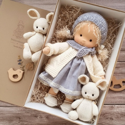 CALMDOLL – Handmade Waldorf Cotton Doll for Soft, Natural & Imaginative Play
