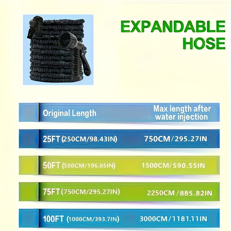 HydroFlex - High-Pressure Expandable Garden Hose with 7 Spray Modes 3