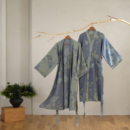 CALMROBE – Organic Cotton Kimono Bathrobe with Breathable Gauze Fabric