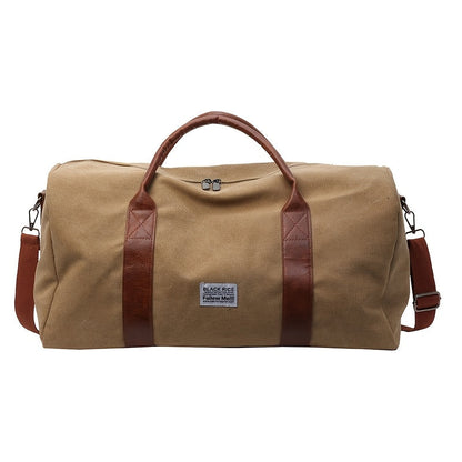 LUXIBAG - Vintage Washed Travel Duffel Bag with Large Capacity & Organizer 10