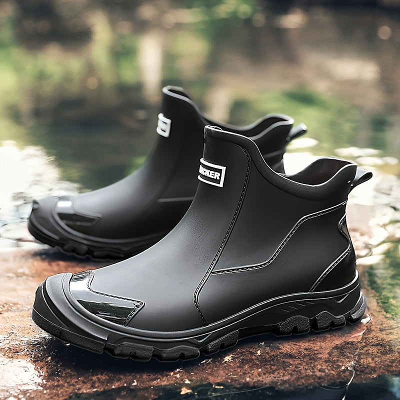 MUDSTEP - Durable PVC Ankle Boots for Wet Terrain & Slip Resistance 0