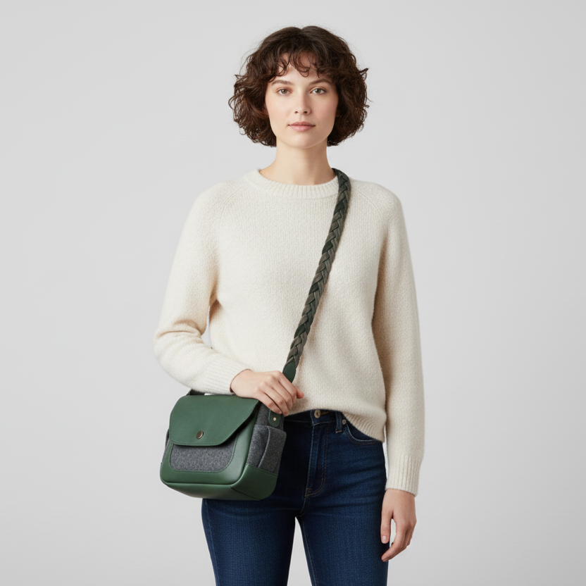 Compact Casual Messenger Crossbody Bag