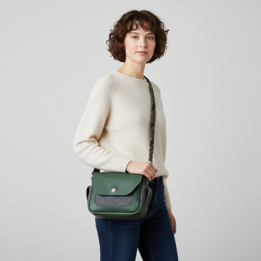 Compact Casual Messenger Crossbody Bag