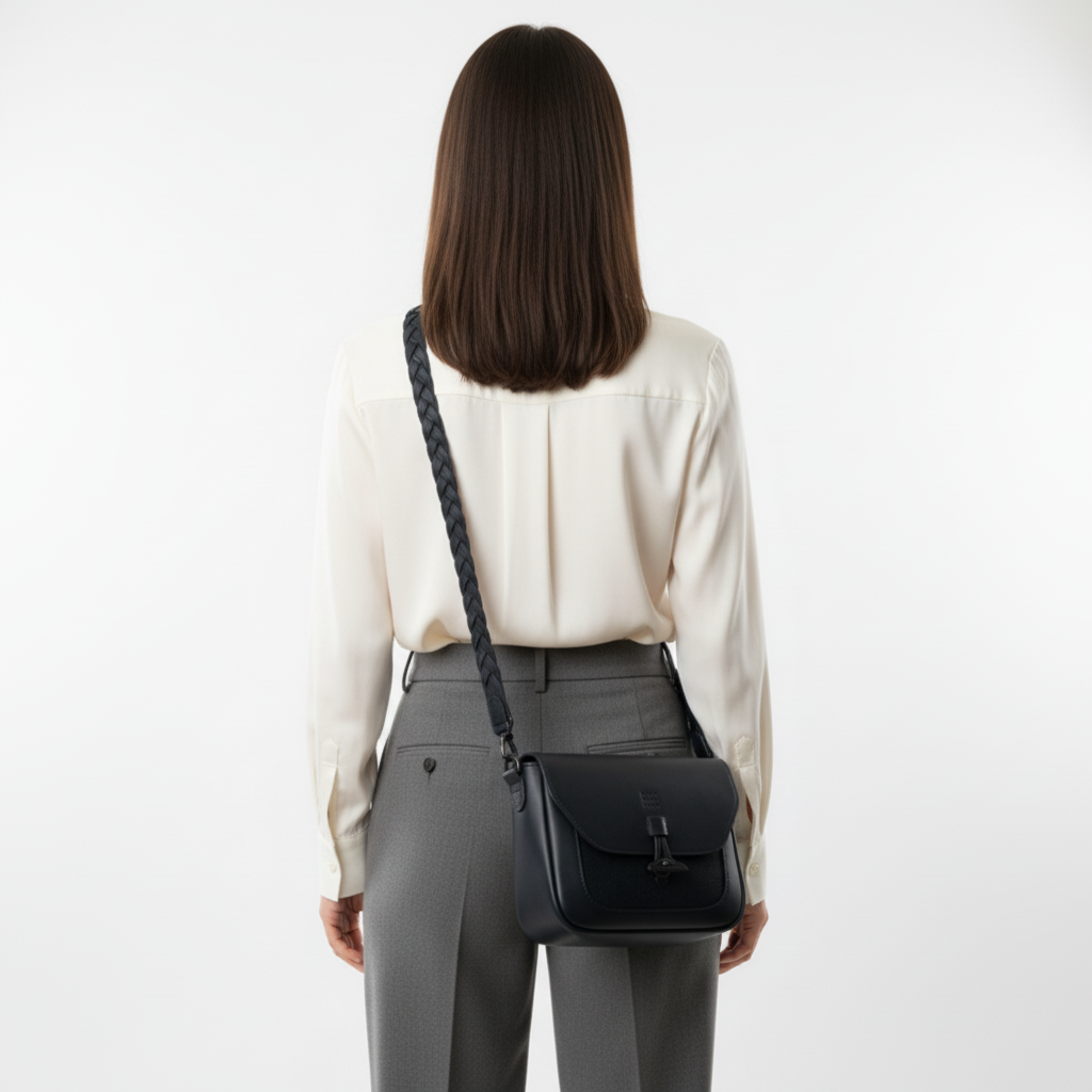 Retro Leather Flap Crossbody Bag