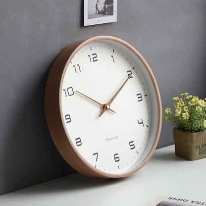 TIMECALM – Modern Silent Wooden Wall Clock with Scandinavian Minimalist Design