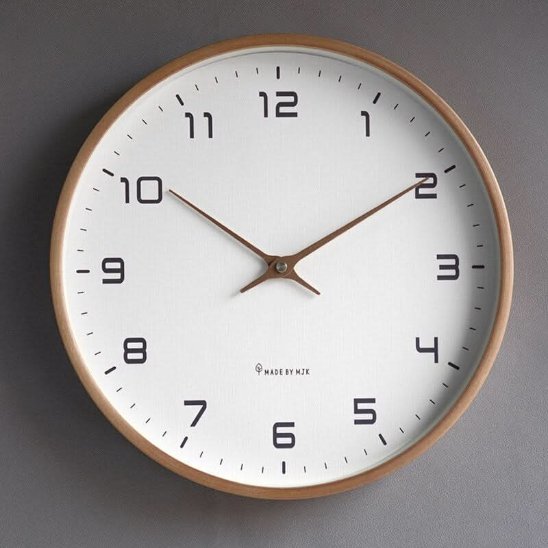 TIMECALM – Modern Silent Wooden Wall Clock with Scandinavian Minimalist Design