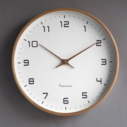 TIMECALM – Modern Silent Wooden Wall Clock with Scandinavian Minimalist Design