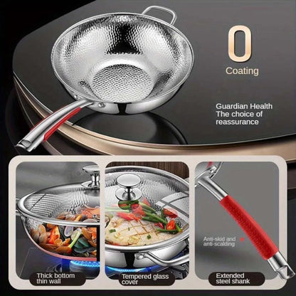 WOKCRAFT – Premium Curved Titanium Wok for Induction Cooking