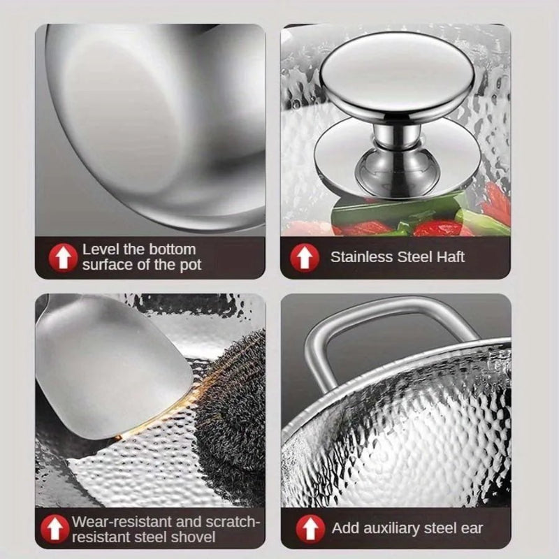 WOKCRAFT – Premium Curved Titanium Wok for Induction Cooking